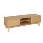 TV Cabinet Entertainment Unit Stand Storage Shelves TV Unit 140CM