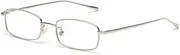 [kachawoo] Rectangle Eyeglasses Optical Men Metal Small Frame Glasses Frame Women Unisex