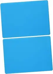 TEHAUX 2 Pcs Multipurpose Silicone Sheet for Resin Crafts Epoxy Casting Table Mat Protects Countertops Heat Resistant Size l