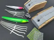 Two Mold Kit: 2 Molds for Stick Bait Glider Lures 12 cm + 10 cm