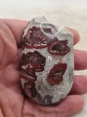 76g Mexican Crazy Agate Palm Stone Crystal sphere Tower Gemstone Healing