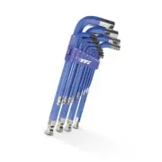 TTI 13 PIECE METRIC HEX KEY SET- Chrome Finish- Made in Taiwan