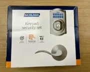 Schlage Camelot Keypad Security Set Satin Nickel FBE365 V CAM 619 ACC NEW!