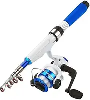 Fishing Rod and Reel Combo – Telescopic Fishing Pole, Baitcasting Rood Kit | Portable Travel Fiishing Set for Beginners, Lightweight Compact Rod for Outdoor Adventures, Fiishing Enthusiast Scenario