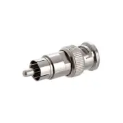 BNC Male Plug to RCA Male Plug Adapter Coax Coaxial Cable Converter CCTV Camera