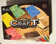 Dinosouar stencils New NIB Dinocraft draw design write Art Cards