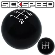 BLACK/WHITE VINTAGE SHIFT KNOB 5 SPEED SHORT THROW SHIFTER SELECTOR 10X1.5 K02 (for: Honda)