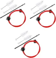 FRCOLOR 3sets -one Cornet Cleaning Set Soft Brush Snake Trumpet Cleaning Tool 4pcs*3