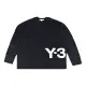 【Y-3 山本耀司】Y-3 20週年紀念款印花LOGO純棉長袖T恤(平輸品/男款/黑)