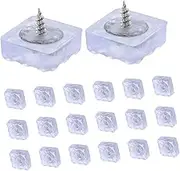 KITANDOVE 20pcs Non-Slip Rubber Pad Feet for Furniture Wheels Casters for Office Furniture Feet Rubber Feet Pads Desk Chair Casters Table Feet Table Leg Levelers Desk Fixed Feet Chair Feet