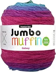 [Yatsal] Premium 8-Ply Jumbo Muffin Knitting Yarn 200 g, Galaxy