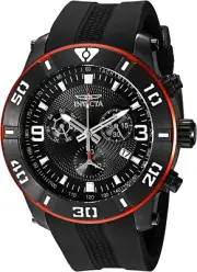 Invicta Men'S 19825 Pro Diver Analog Display Swiss Quartz Black Watch
