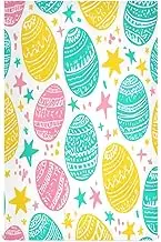 RPLIFE Easter Eggs Stars White Dish Towels Set, 28x18 Inch Bulk Dish Towels Spring, Set of 6