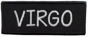 Virgo Zodiac Embroidered Iron On Patch Choose Hook & Loop or Iron On