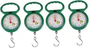 BIUDECO 4Pcs Portable Spring Scale Handheld Luggage and Vegetable Scale with Weighing Hook for Home Travel and Shopping and Easy to Use