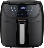 [Russell Hobbs] Satisfry Air Extra Large 8L Air Fryer, 27170AU, Air Fryer Oven, 10 Pre-Set Cooking Functions, Digital Touchscreen Display, Dishwasher Safe, Black
