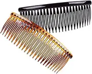 Fodattm Hair Comb Large 5 Inch 24 Teeth French Hair Accessories Plastic Hair Clip for Men Women 4 Pack (A#)