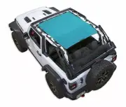 SpiderWebShade Mesh Bikini Top-Teal, for Jeep JL 2dr.; SWS-SHDTOP-01-JL2D-TEL