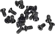 uxcell M2.5 x 5mm Phillips Screw Fasteners Black for Laptop PC TV Fan Audio Switch 500pcs