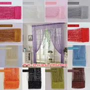 Thread Tassel Doorway Curtains Window Door Valance Drapes Living Room Decor