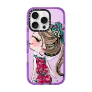 iPhone 16 Pro Impact Case MagSafe Compatible Two Parts Love Case - She | Valentine Collection