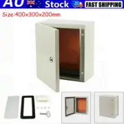 Steel Enclosure Box Electronic Electrical Project Junction Case 400x300x200mm AU