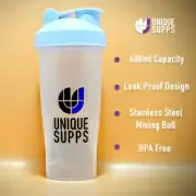 600ML SHAKER BOTTLE Plastic with stainless mixing ball