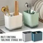 CUTLERY HOLDER STORAGE CADDY KITCHEN UTENSIL DRYING RACK FOR SPOON FORKS KNIVES