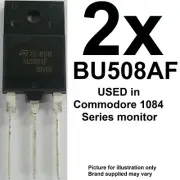 2x Horizontal Output Transistor for 1084S monitor BU508AF or equivalent [03]