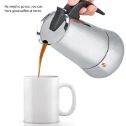 Stainless Steel Portable Coffee Pot Mocha Pot (450ml)