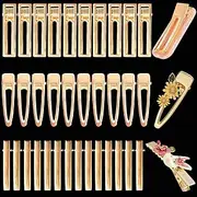 60PCS Alligator Hair Clips Metal Flat Hair Clips Barrette for Resin Molds, Duckbill Hair Clips DIY Accessories for Resin Art Crafts