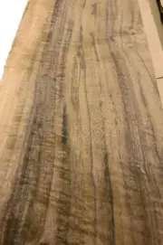 Walnut Claro Figured wood veneer 9" x 86" raw no backing 1/42" thickness AA