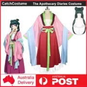 The Apothecary Diaries Maomao Cosplay Costume Wigs Womens Garden Party Dress