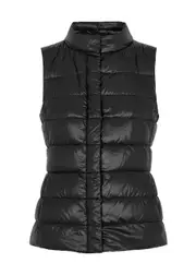 Herno Giulia Quilted Shell Gilet - Black - 18 18