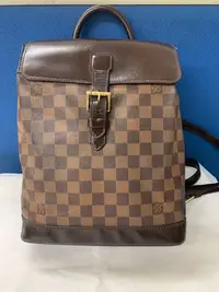 在飛比找Yahoo!奇摩拍賣優惠-LOUIS vuitton LV 棋盤格後背包