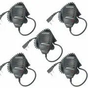 5pcs Microphone 2 Pin BaoFeng PTT Speaker Mic for Kenwood UV-5R TYT WOUXUN UV82
