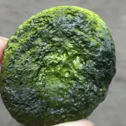 123.4Ct Genuine MOLDAVITE Czech Republic Certificate of Authenticity