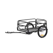 160lbs Bike Cargo Trailer 22-28 inch Wheels Steel Frame Foldable