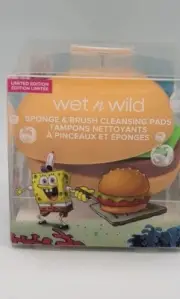 Wet N Wild Spongebob Krabby Patty Sponge & Brush Cleansing Pads Y