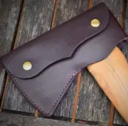 axe hatchet blade scabbard sheath cover case waist belt bag holder leather W973