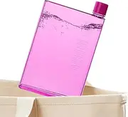 Purse Water Bottle, Flat Drink Cold Water Bottle 350/420ml, Clear Reusable Slim BPA Free Flat Water Bottle, Leak-Proof, Portable Stylish Drink Bottle for School Activity Outdoor Gym Cycling Hiking