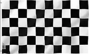 ANLEY Fly Breeze 3x5 Foot Checkered Flag - Vivid Color and UV Fade Resistant - Canvas Header and Double Stitched - Black and White Racing Flags Polyester with Brass Grommets 3 X 5 Ft