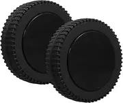 2pcs 7 Inch Directional Caster Wheels for Bbq Grill Cart Easy Assembly Replacement Wheels for Gas Grill Swivel Wheels for Outdoor Cooking Equipment
