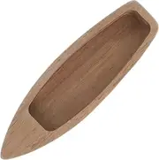 Yardenfun Natural Wooden Boat Model Unfinished Craft for DIY Painting Home Decor Rustic Fishing Boat Ornament for Collectors Creative Projects