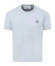 Stone Island Junior Logo Patch Crewneck T-Shirt 8Y,6Y,4Y,14Y sky color
