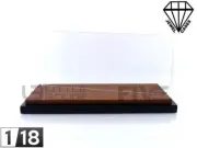 JEWEL CASES 1/18 - DISPLAY CASE SHOW-CASE 1/18 - BASEPLATE BROWN JC-L18BR