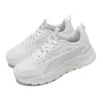 【PUMA】慢跑鞋 TRINITY LITE WINTER WMNS 女鞋 白 粉 復古 緩震 基本款 運動鞋(393378-01)