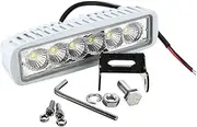 6 LED Spreader Marine Flood Work White Light for Boat Yacht Motorcycle Truck RV Waterproof Lighting
