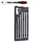 Ajax 6 Piece Extra Long Metric Flat Ring Spanner Set LSBM-6 8-24MM