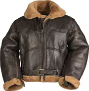 Mil-Tec Royal Airforce Lambskin, leather jacket , color: Dark Brown/Light Brown , size: XL